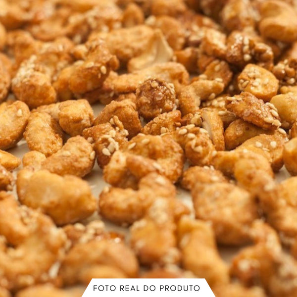 Castanha de Caju Caramelizado c/ Gergelim